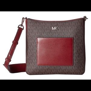 NWT Micheal Kors Maroon/Red Purse Women Leather